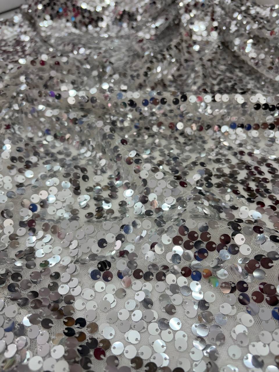 Pailettes Argento Elastiche