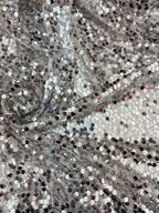 Pailettes Argento Elastiche - WorldTessuti