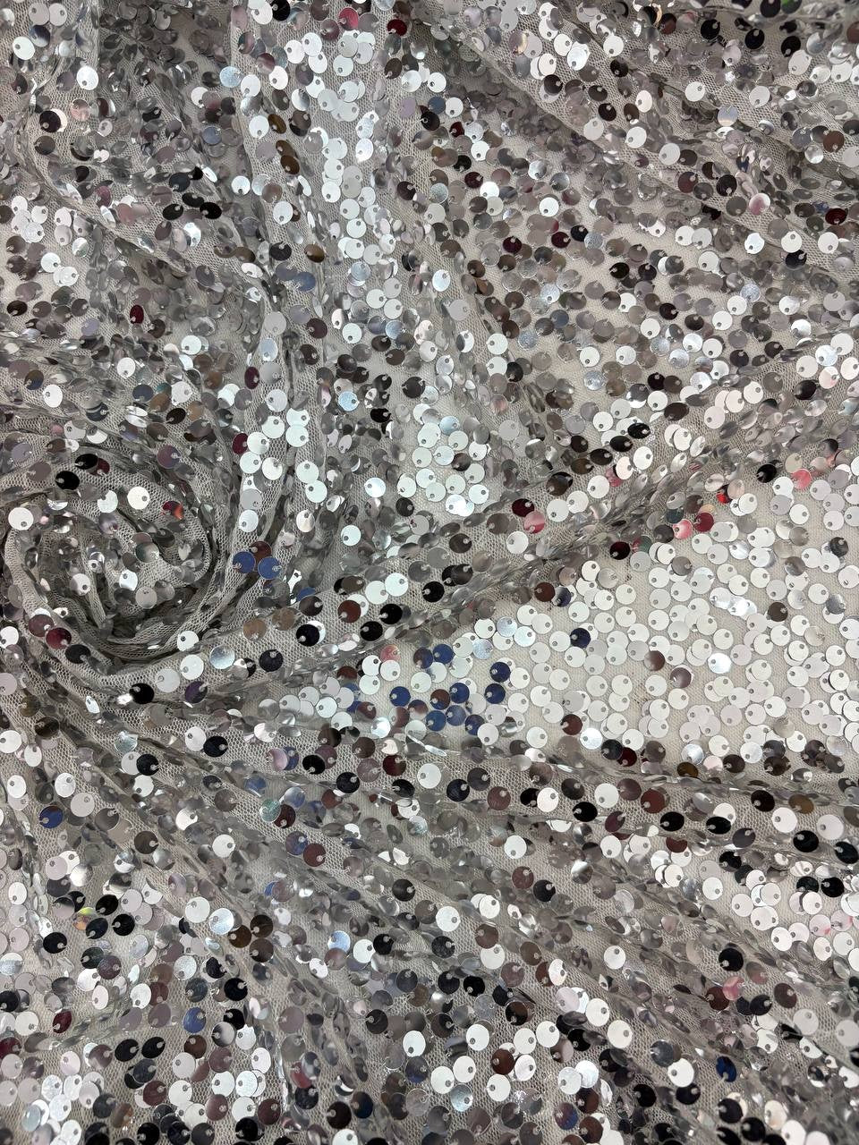 Pailettes Argento Elastiche