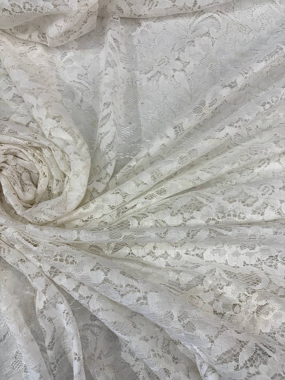 Pizzo Macramè Bianco Seta