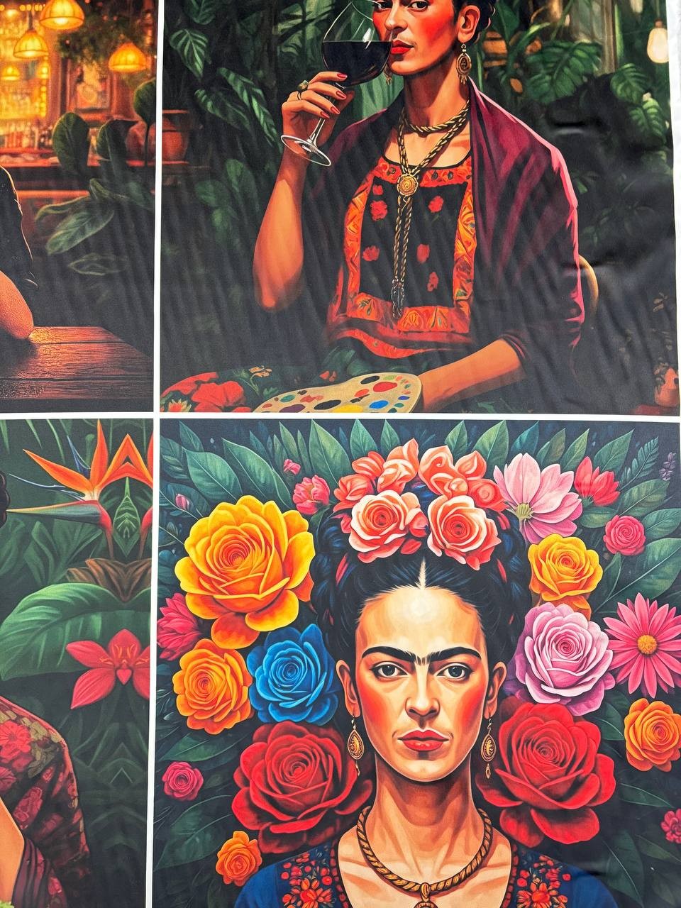PANNELLI FRIDA WORLD 100X140 RIQUADRI 45X45