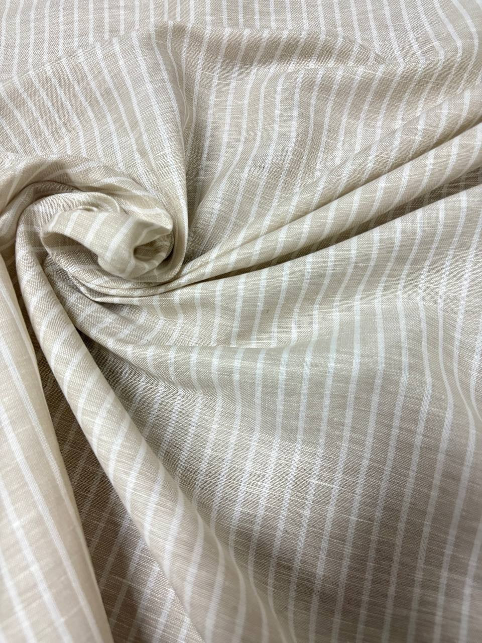 Tessuto cotone lino e cotone RIGA SABBIA
