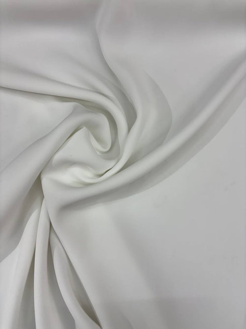 Cady Fluido Morbido Stretch Bianco - WorldTessuti