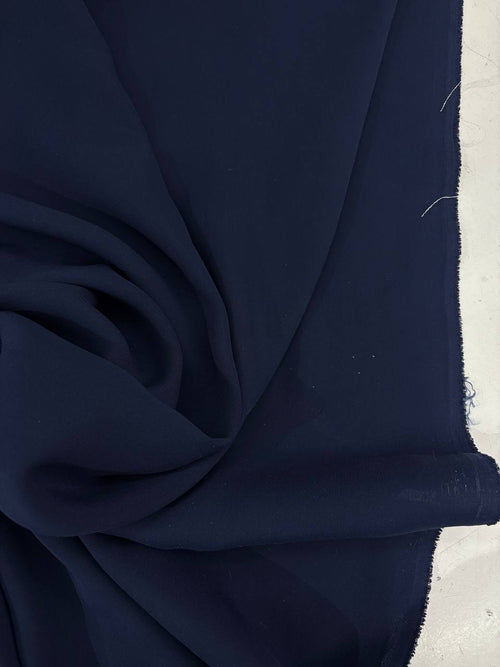 Cady Fluido Morbido Stretch Blu scuro - WorldTessuti