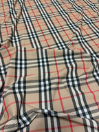 Lycra Tartan Beige - WorldTessuti