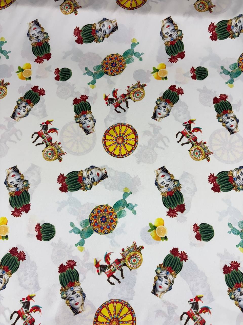 Satin Sicily Maiolica TESTA DI MORO Scampolo 3,00x1,50