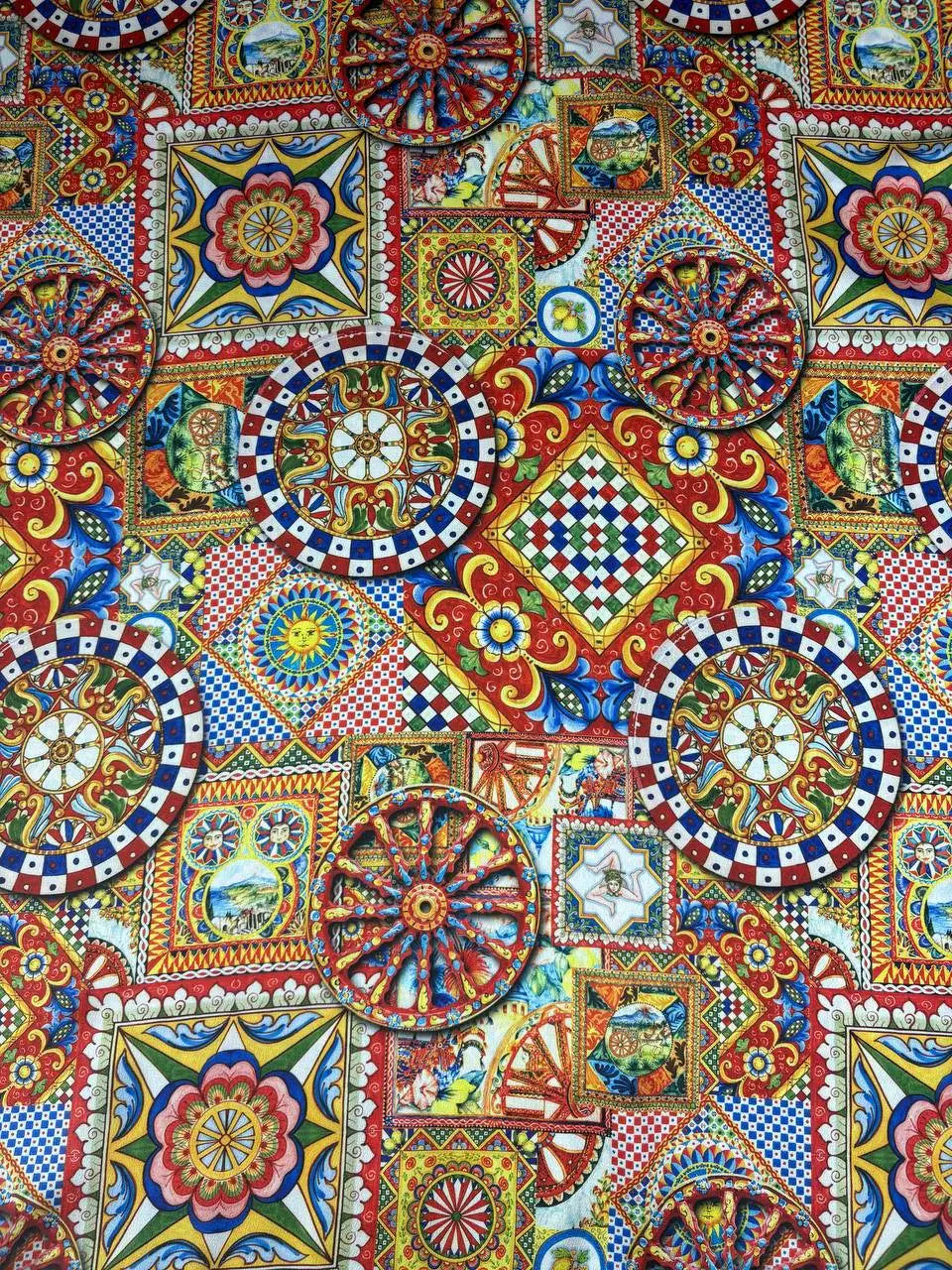 Satin Sicily Maiolica Brancaccio Scampolo 3,00x1,50 - WorldTessuti