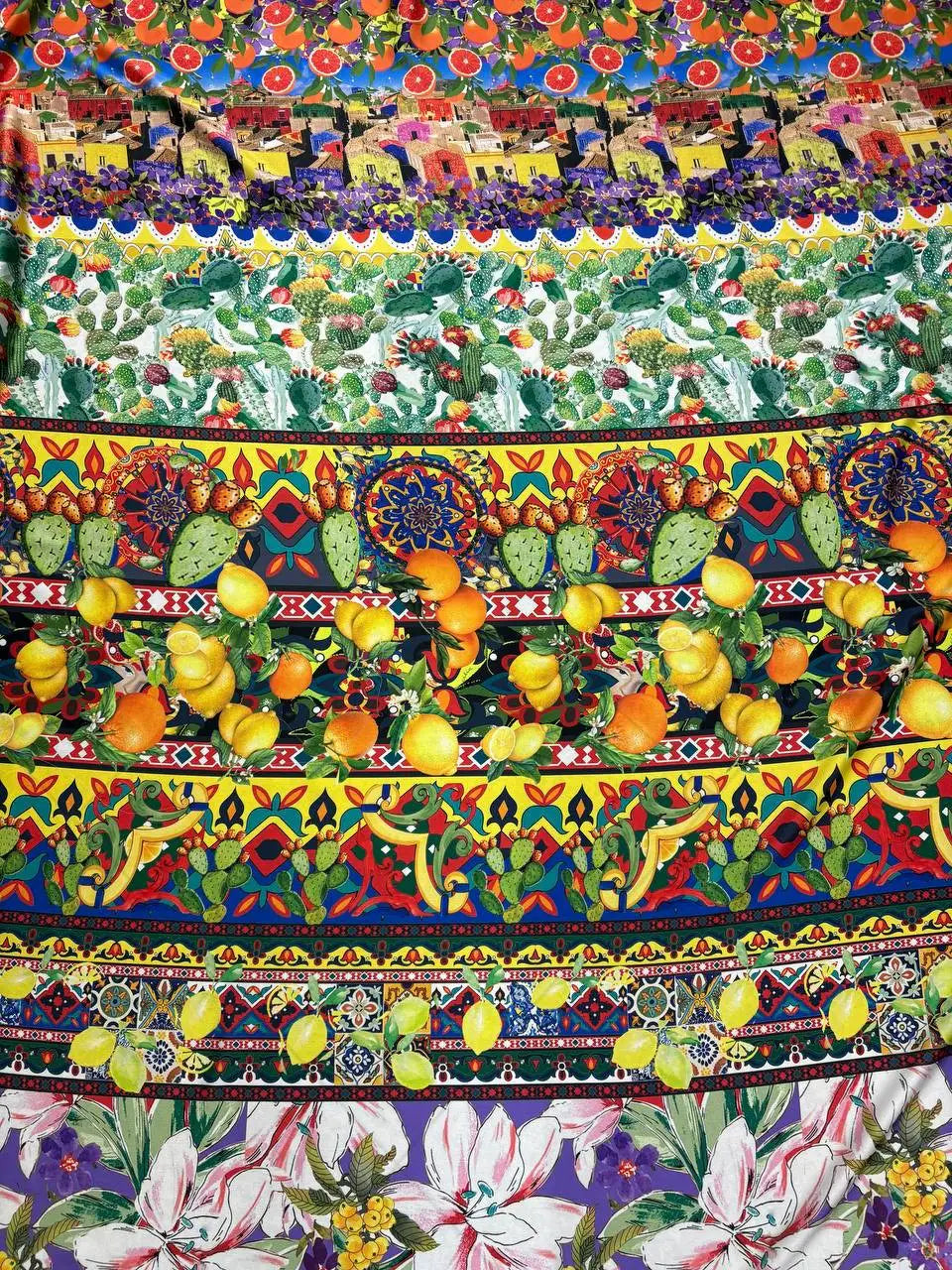 Satin Sicily MIX floreale Scampolo 3,00x1,50 - WorldTessuti