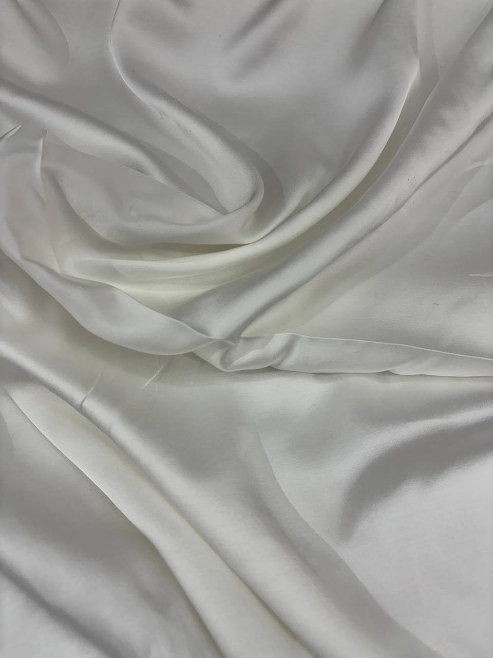 Satin Di Viscosa Bianco SOTTOPREZZO