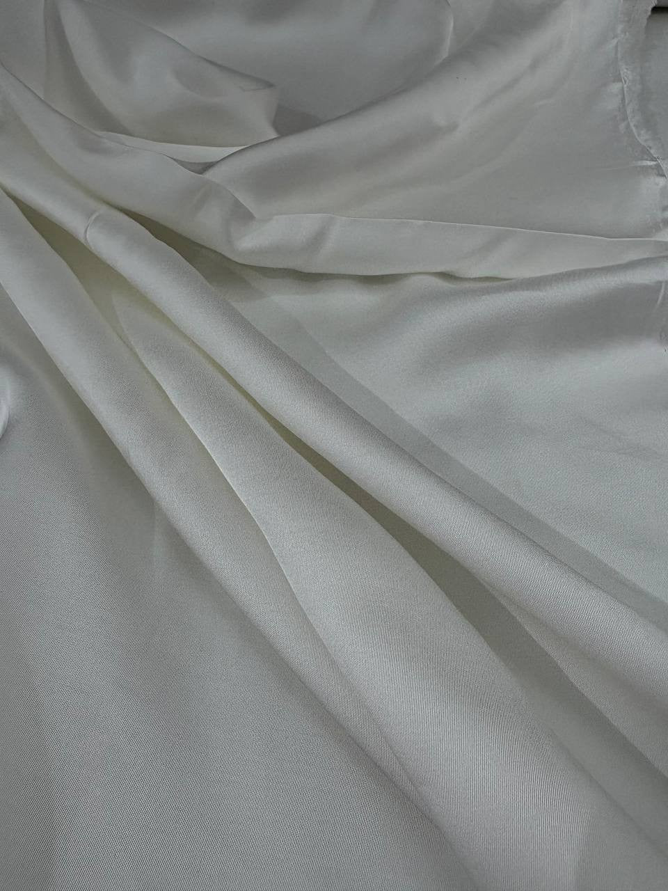 Satin Di Viscosa Bianco SOTTOPREZZO