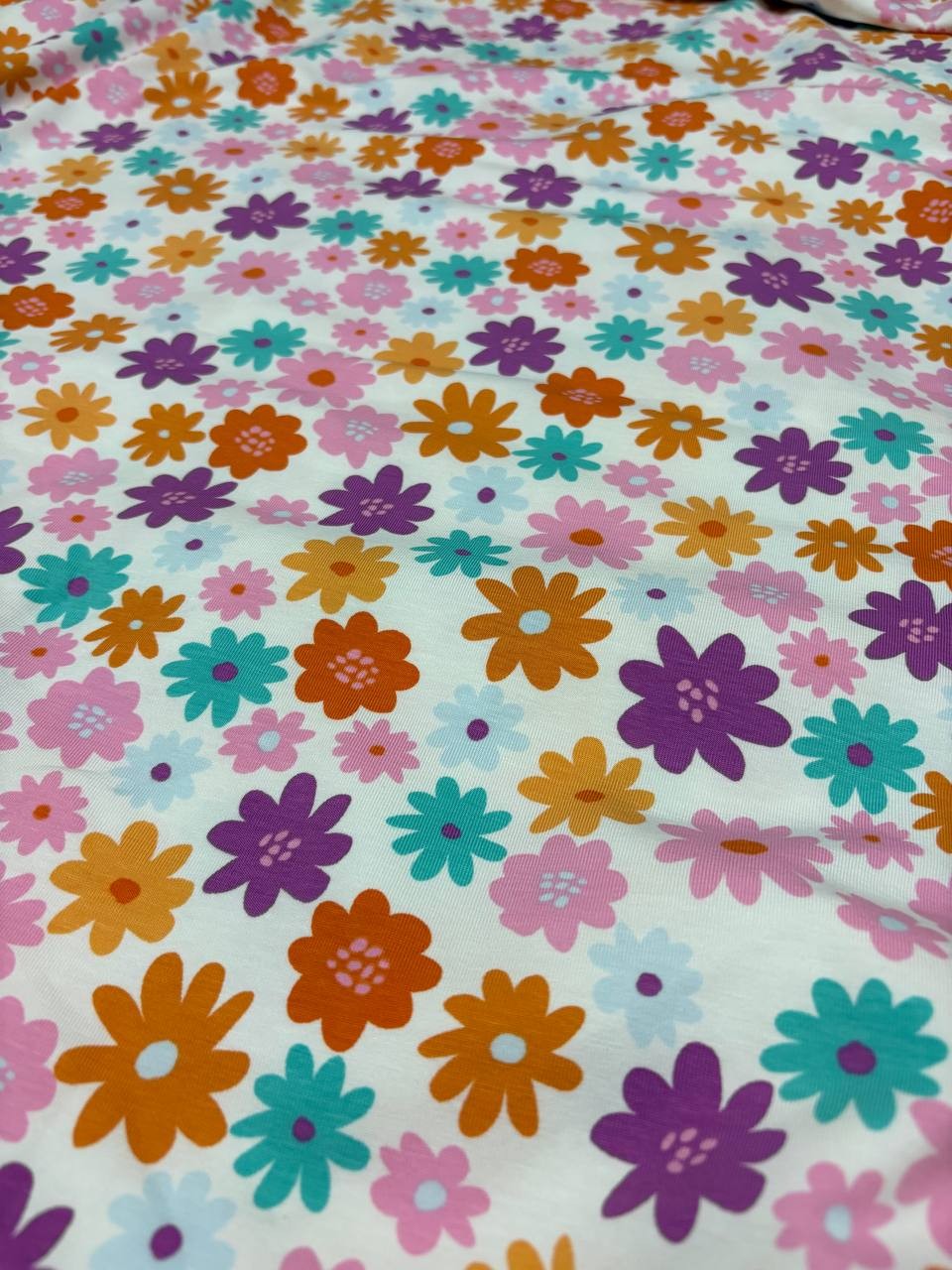 Jersey Di Cotone Fiorellino Primavera
