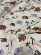 Jersey Di Cotone Elefante TROPICAL - WorldTessuti