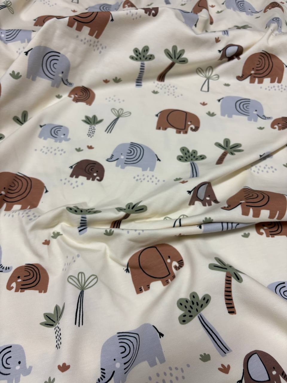 Jersey Di Cotone Elefante TROPICAL