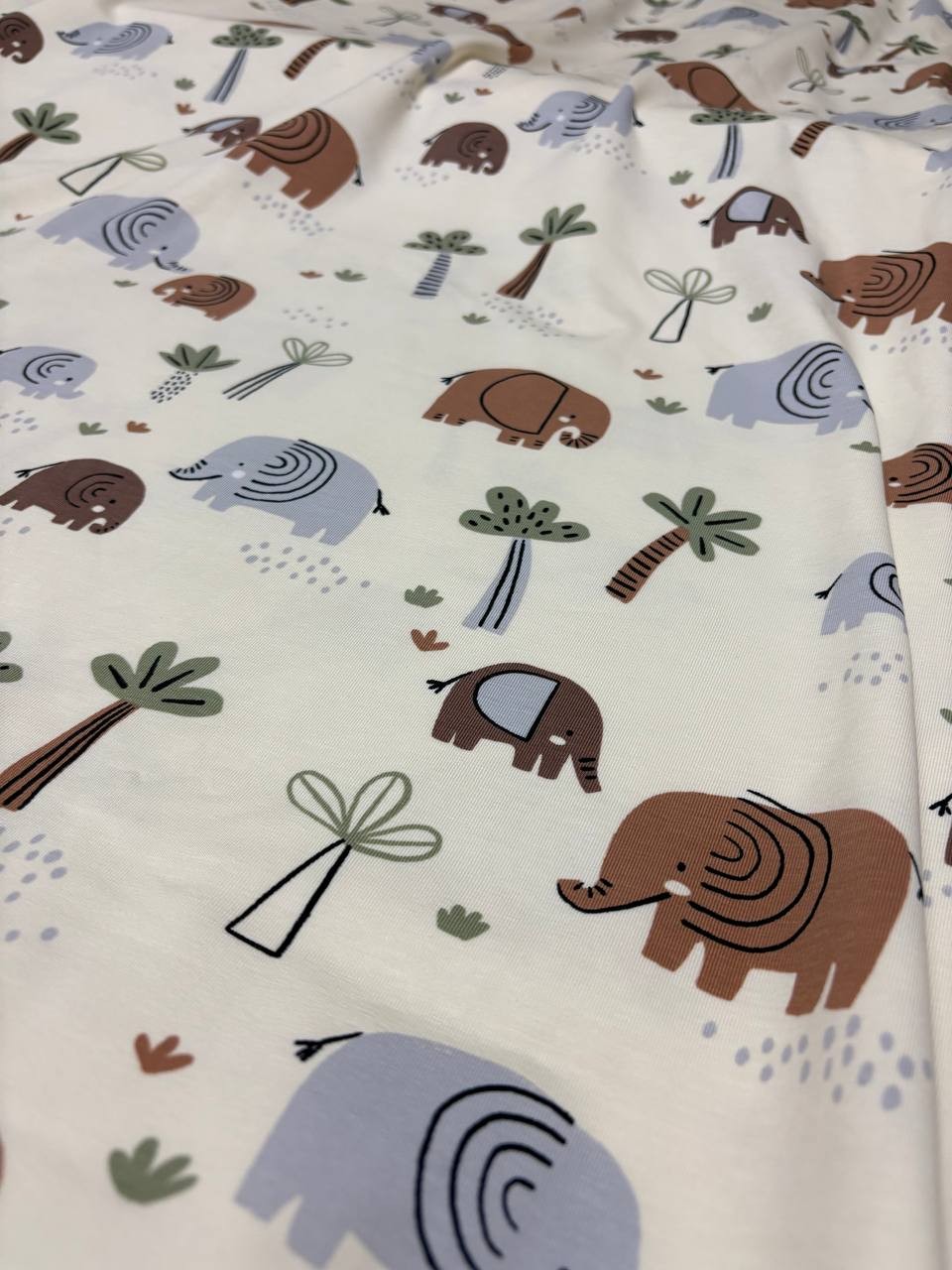 Jersey Di Cotone Elefante TROPICAL