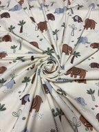 Jersey Di Cotone Elefante TROPICAL - WorldTessuti