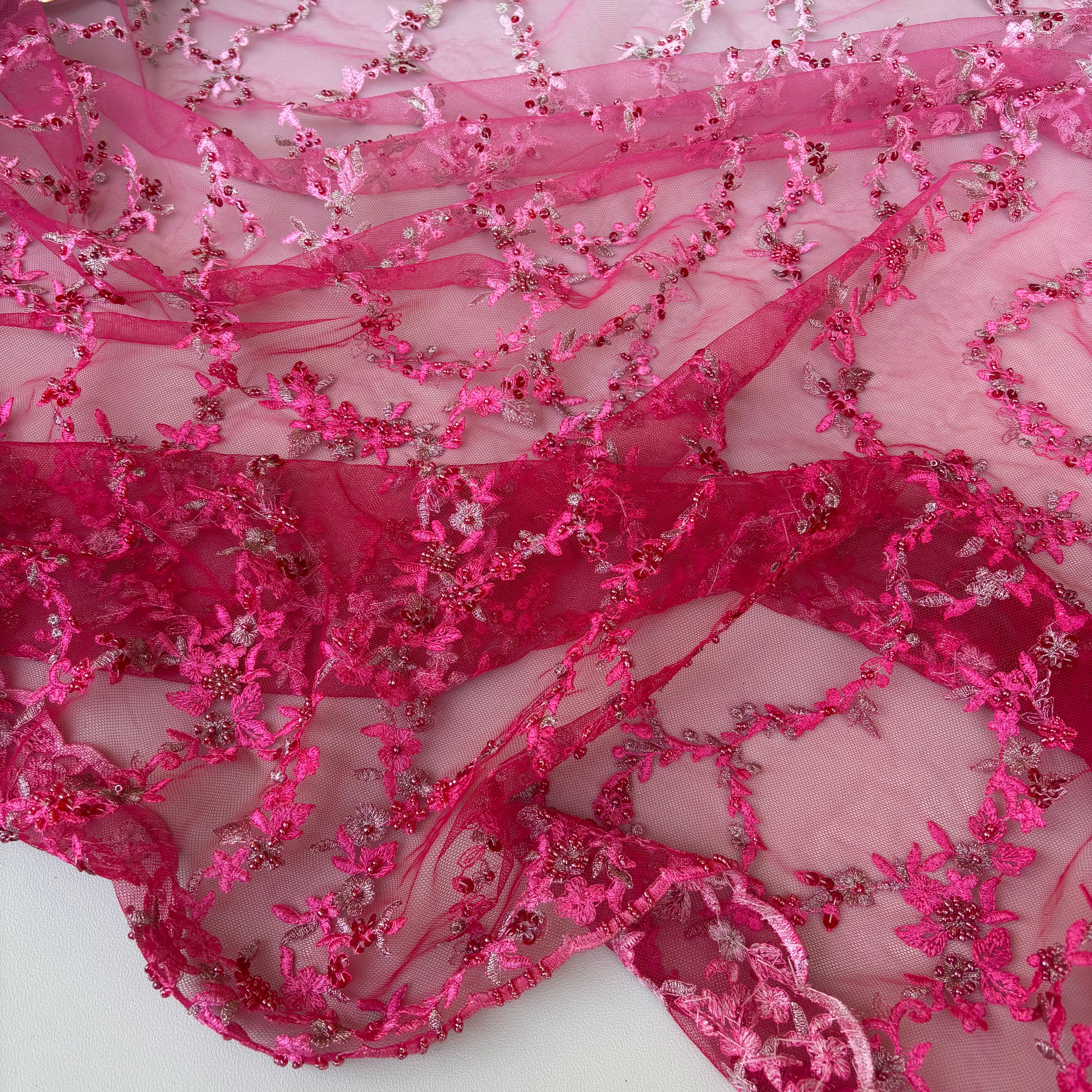 Pizzo Cerimonia Floreale Fucsia Hilton