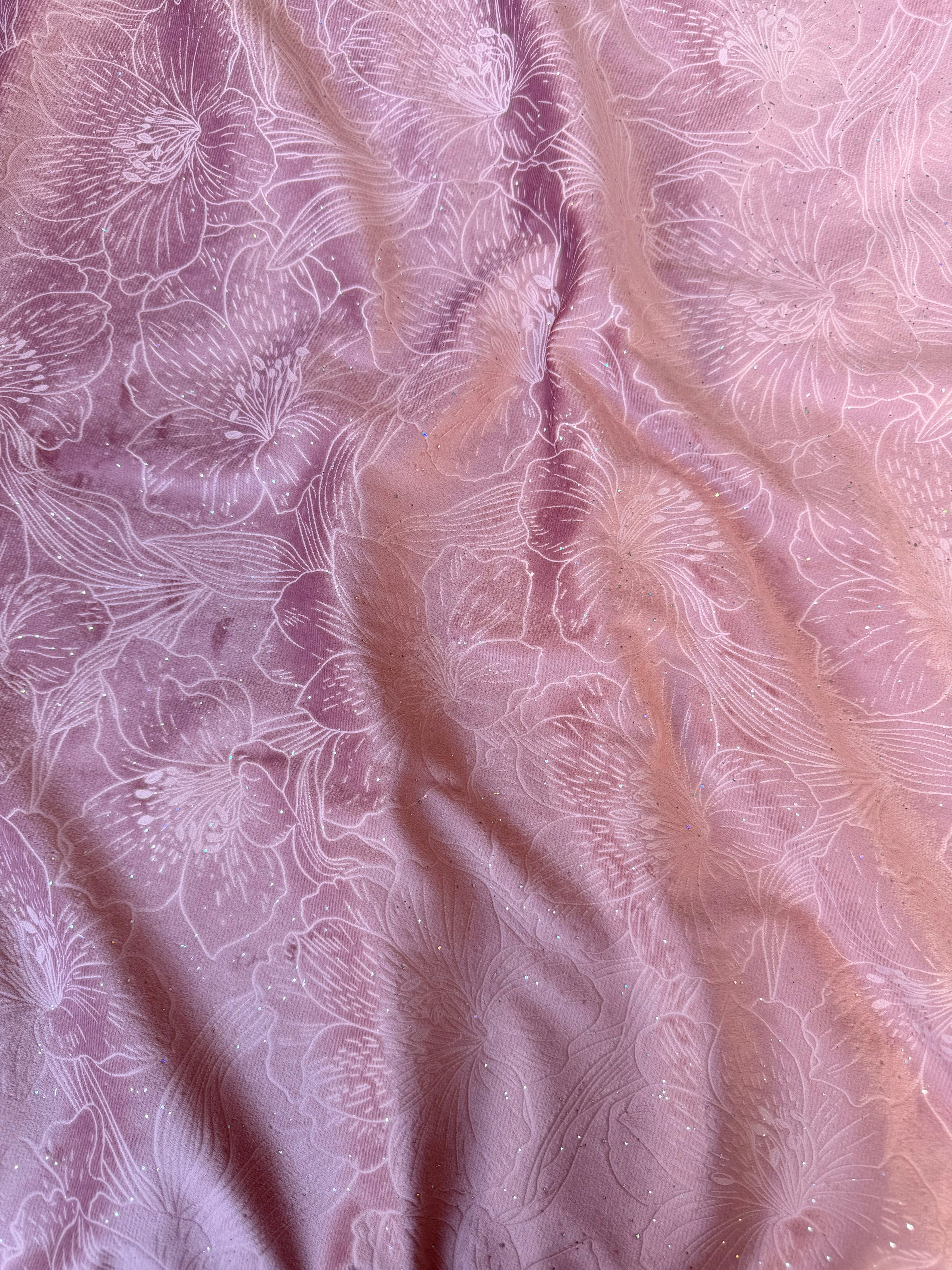 Velluto Floreale Glitter 280