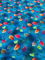 Scampolo Satin Foglia Petrolio 3,00x1,50 - WorldTessuti