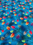 Scampolo Satin Foglia Petrolio 3,00x1,50 - WorldTessuti