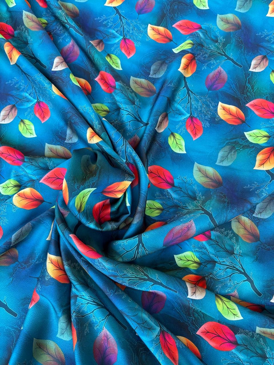 Scampolo Satin Foglia Petrolio 3,00x1,50