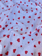 Pizzo Sangallo Cuoricini Cuori - WorldTessuti