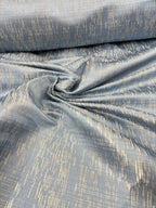 Tappezzeria Jacquard Budapest Lurex Celeste Polvere - WorldTessuti