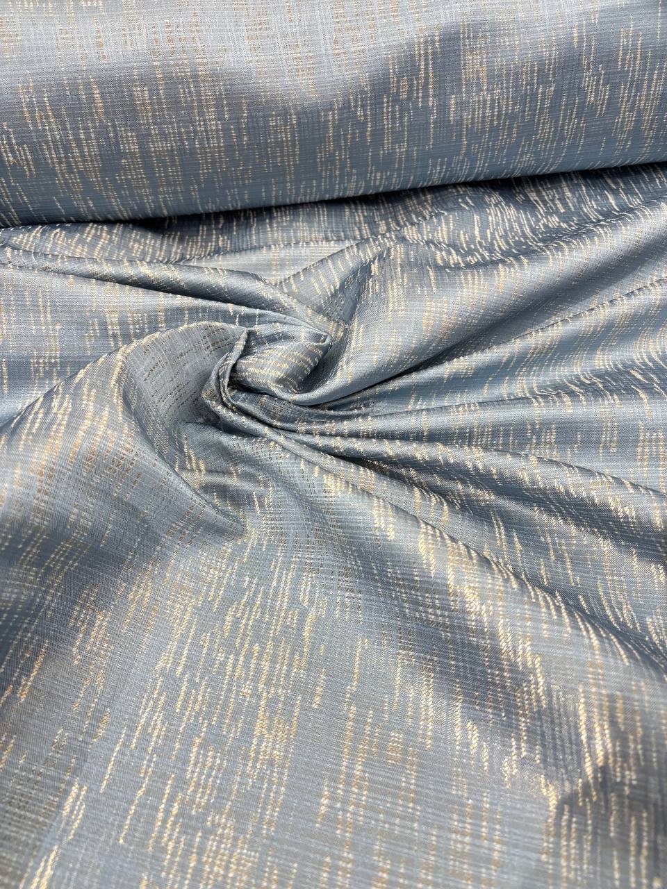 Tappezzeria Jacquard Budapest Lurex Celeste Polvere