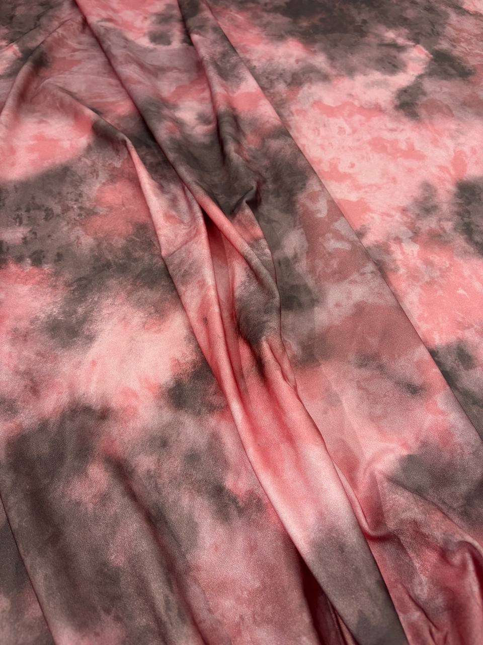 Lycra Sfumata Maltinta Rosa Grigio