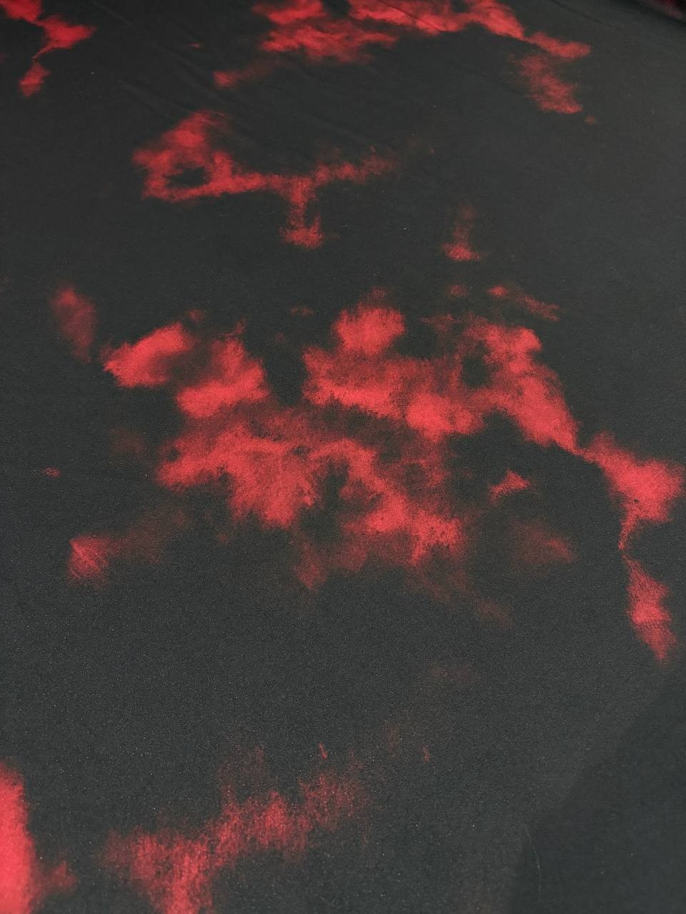 Lycra Sfumata Maltinta Rosso Nero
