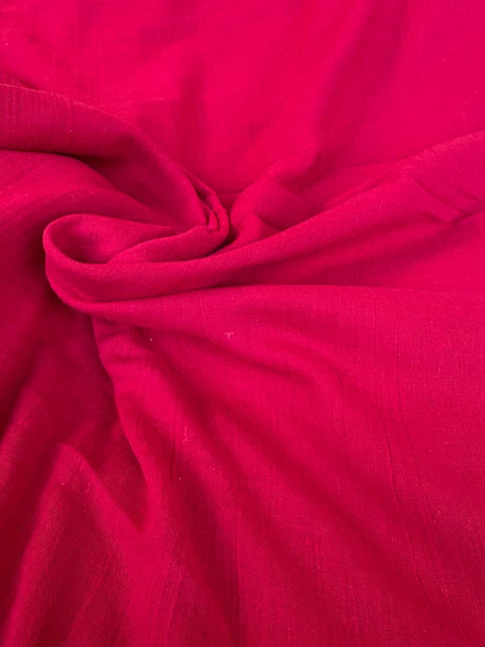 Mussola Garza Cotone Rosso