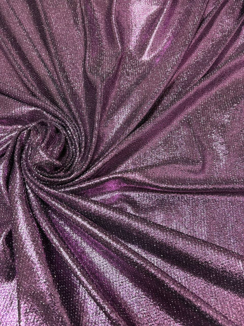 Maglia Disco Glitter Prugna - WorldTessuti