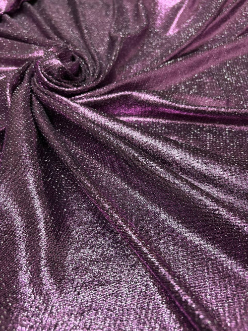 Maglia Disco Glitter Prugna - WorldTessuti