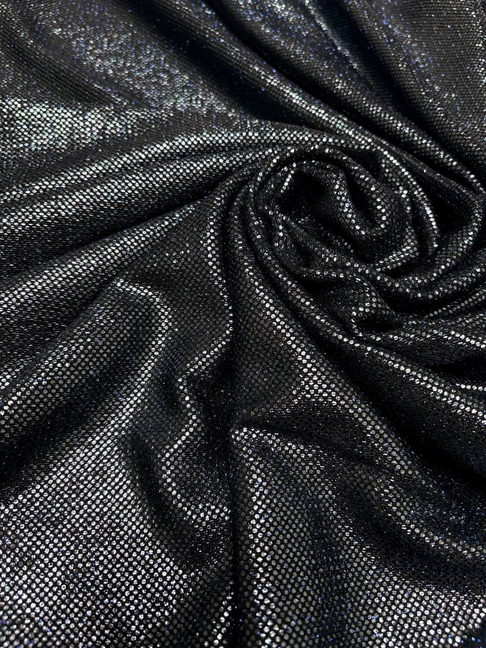 Maglia Disco Glitter Blu Scuro