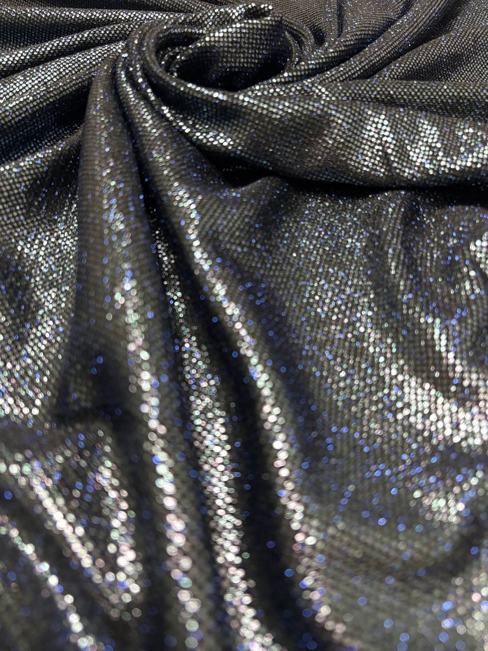 Maglia Disco Glitter Blu Scuro