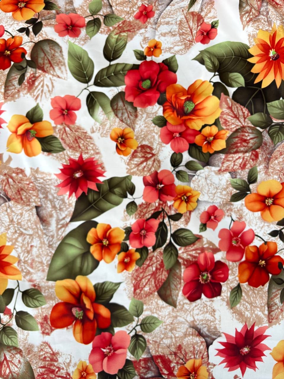 Rasatello Cotone Floreale Giappo