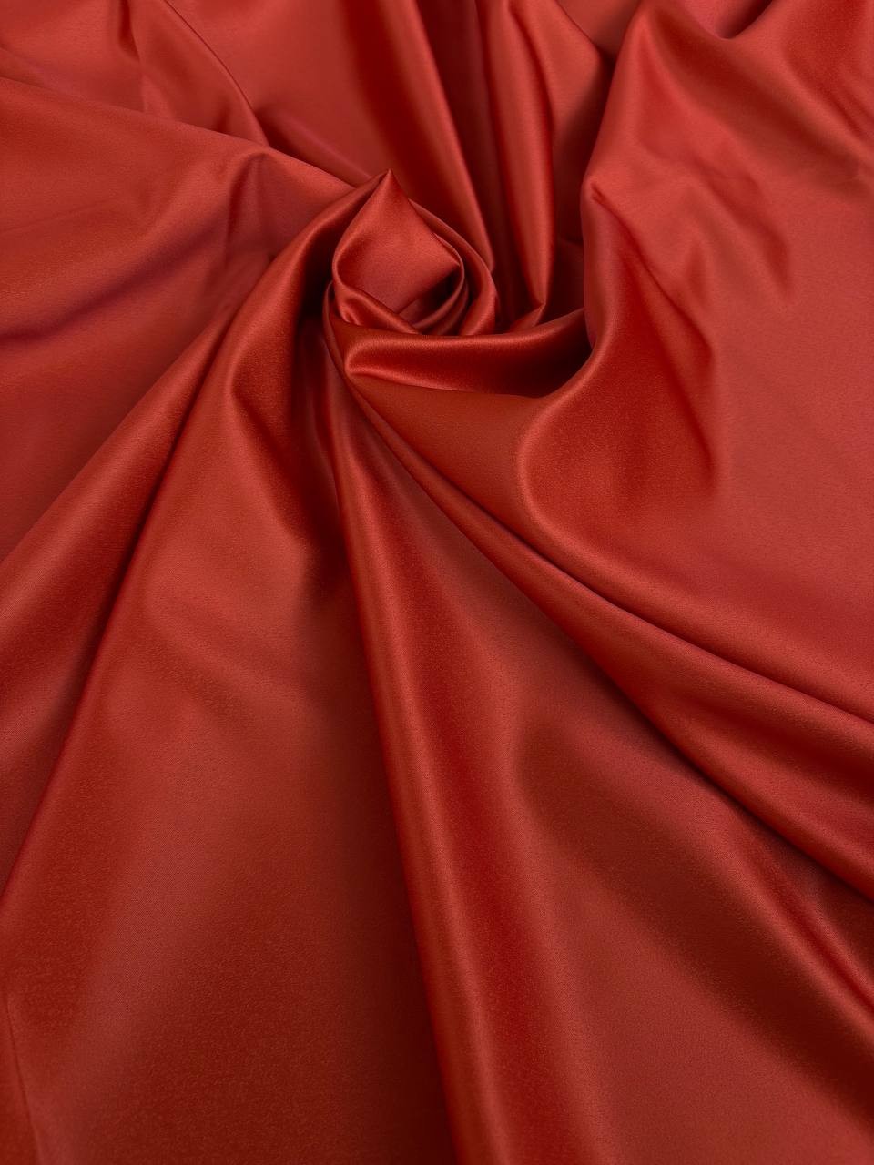 Scampolo 0,90X1,50 Duchesse Tessuto Unito Jouy Arancio Coccio