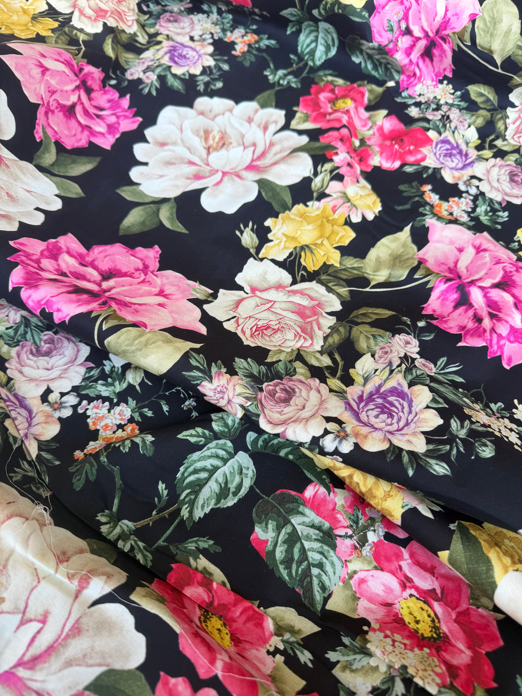 Popeline cotone Flowers