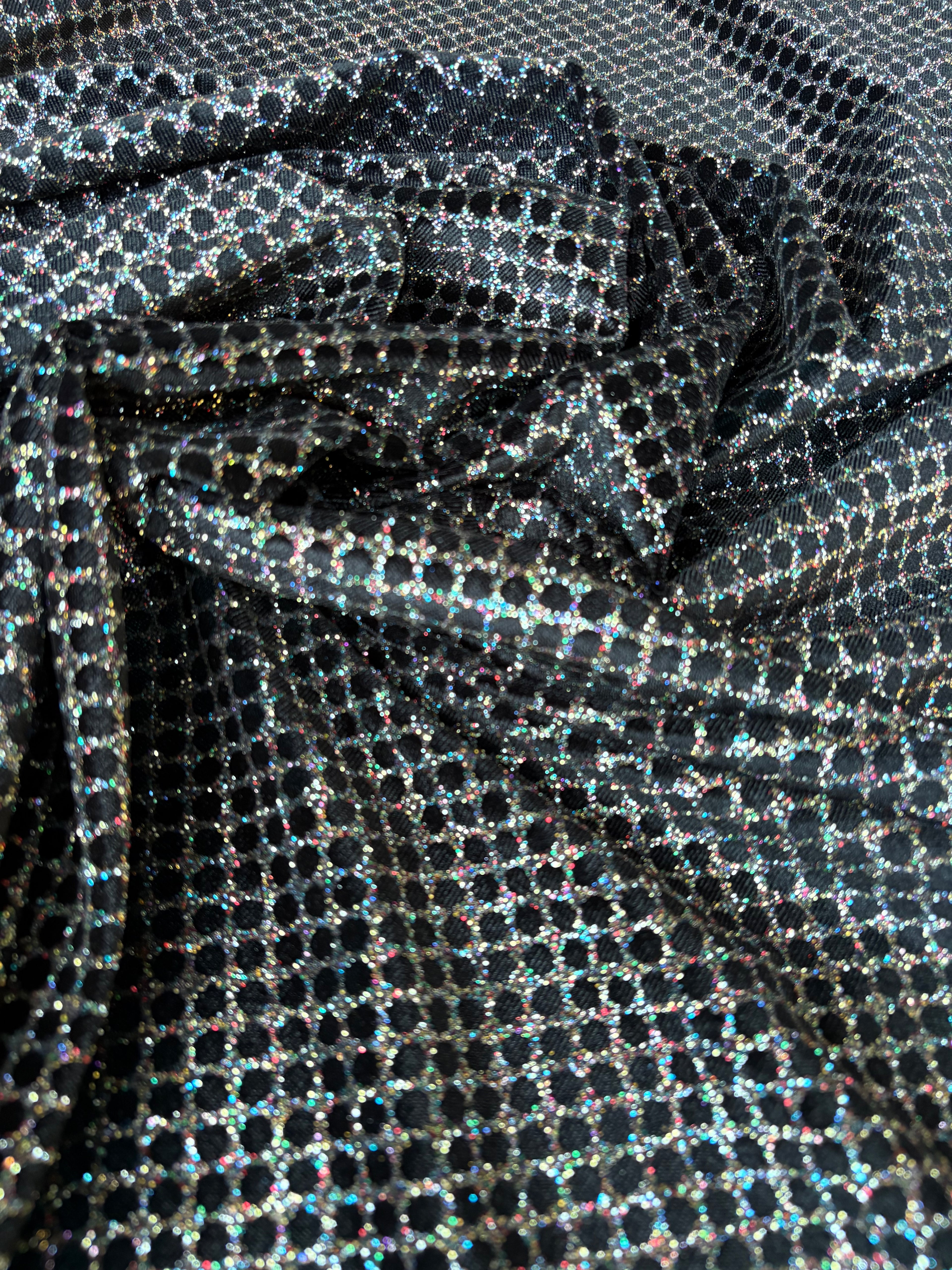 Velluto Elastico Glitter Multicolor