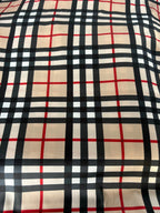Scampolo Tessuto Satin Stile Inglese tartan Beige BB 2,50x1,50