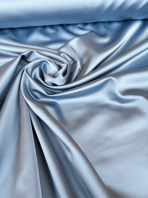 Duchesse Rasone Elastica Celeste Polvere (SOTTOPREZZO) - WorldTessuti