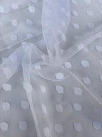 Rete (tullè) Bielastico Pois Bianco