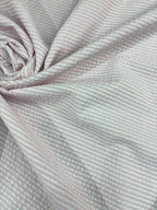 Tessuto Cotone Clo Clo Rigato Rosa - WorldTessuti