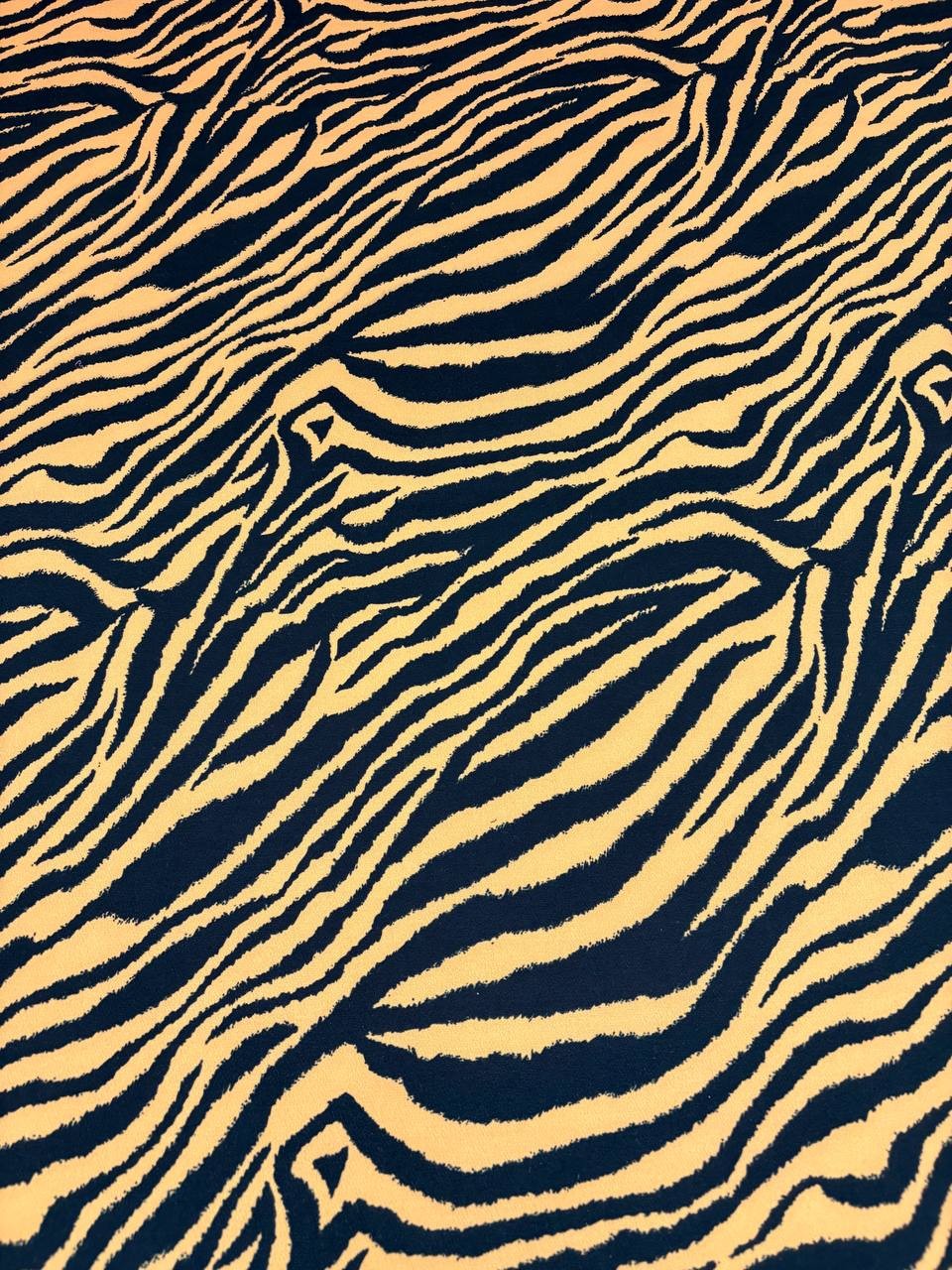 Tessuto Scubà Stretch Animalier Tigrato