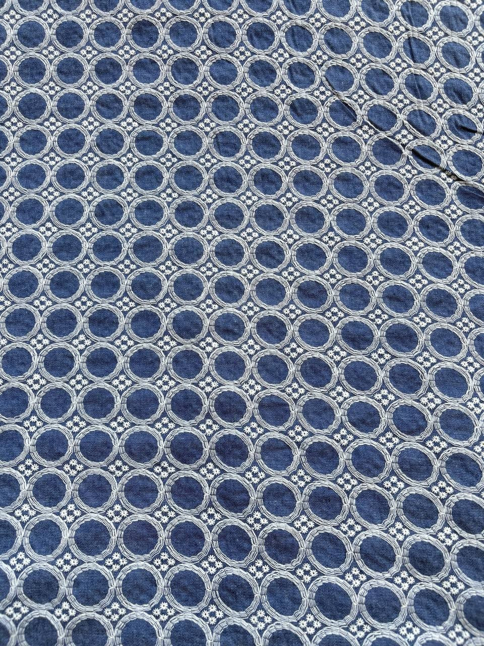 Jeans chambray Ricamato Geometrico Stile Missoni