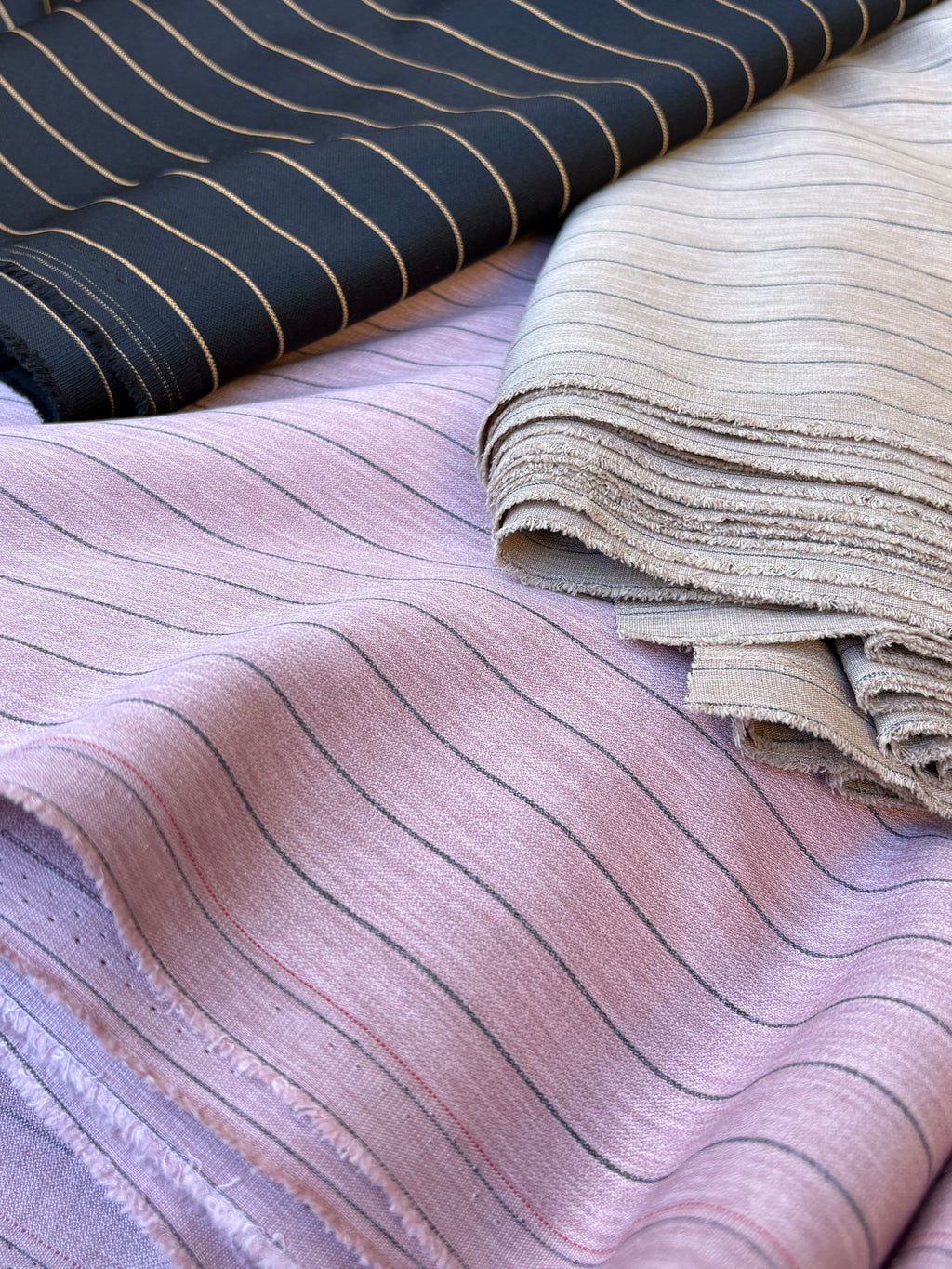 Fresco Lana Egitto Stretch Gessato - WorldTessuti