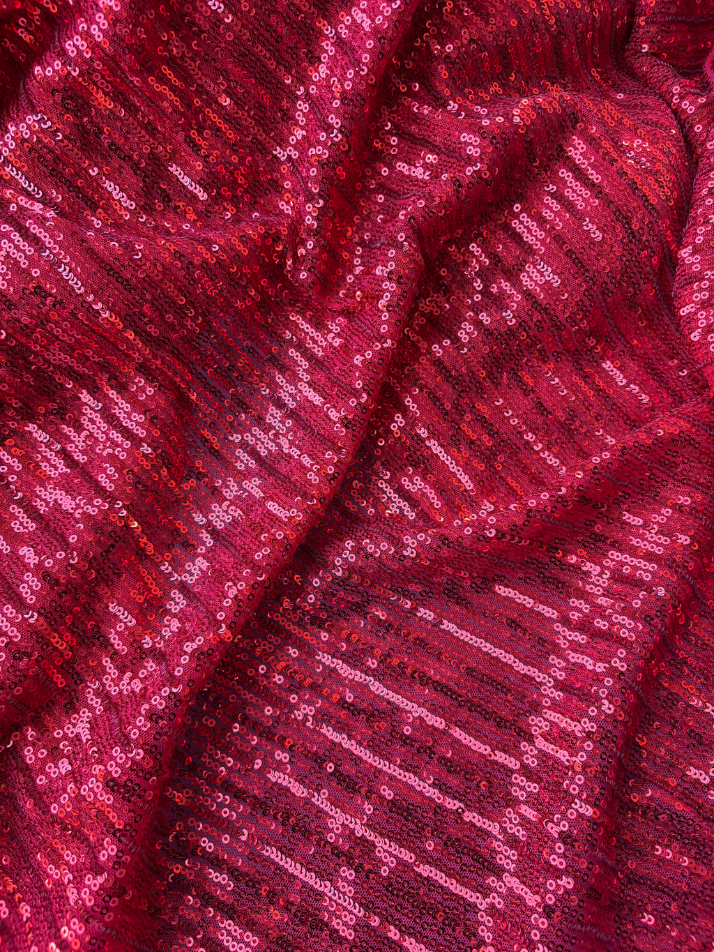 Pailettes Rossa Elastiche - WorldTessuti