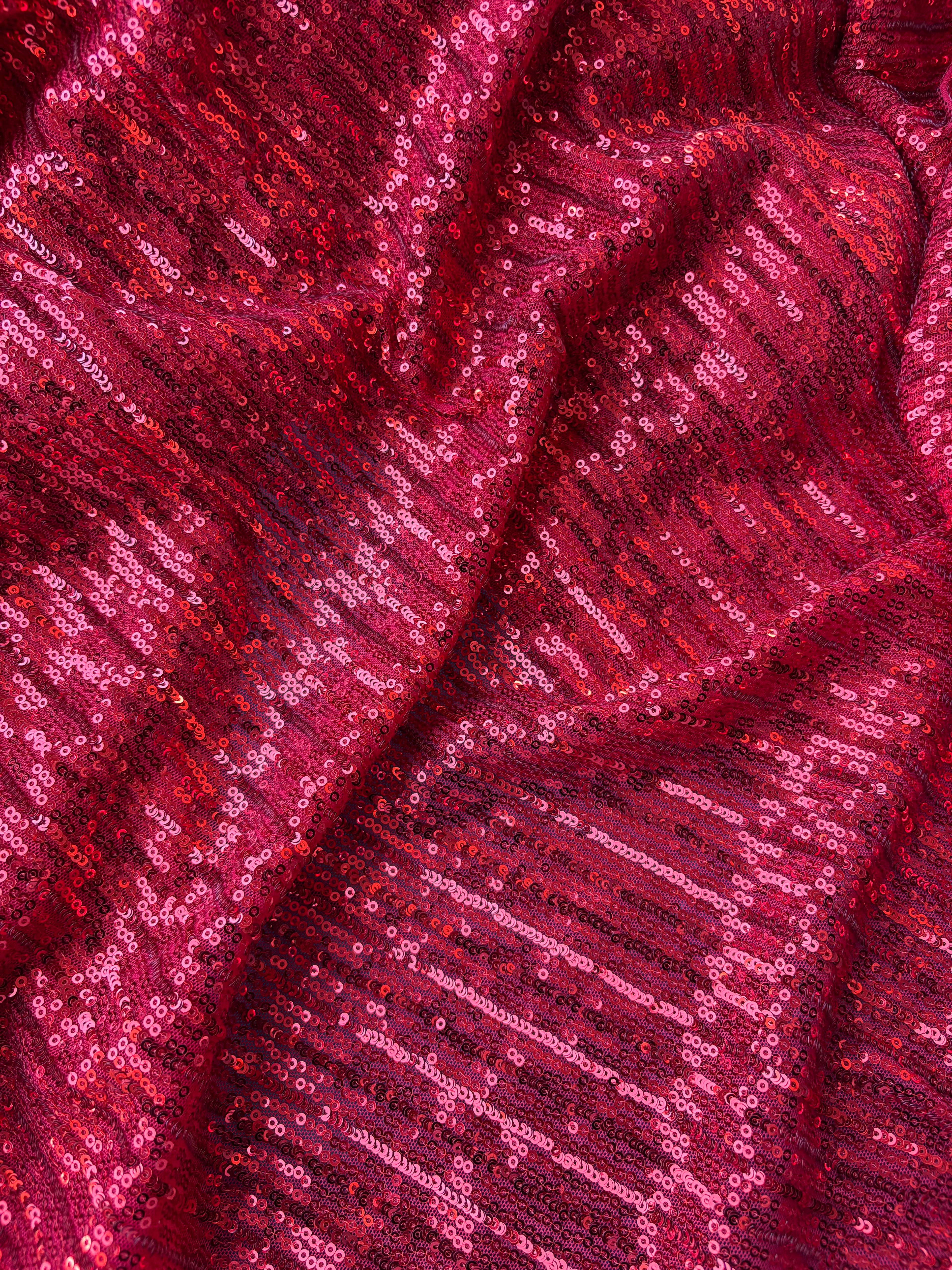 Pailettes Rossa Elastiche - WorldTessuti