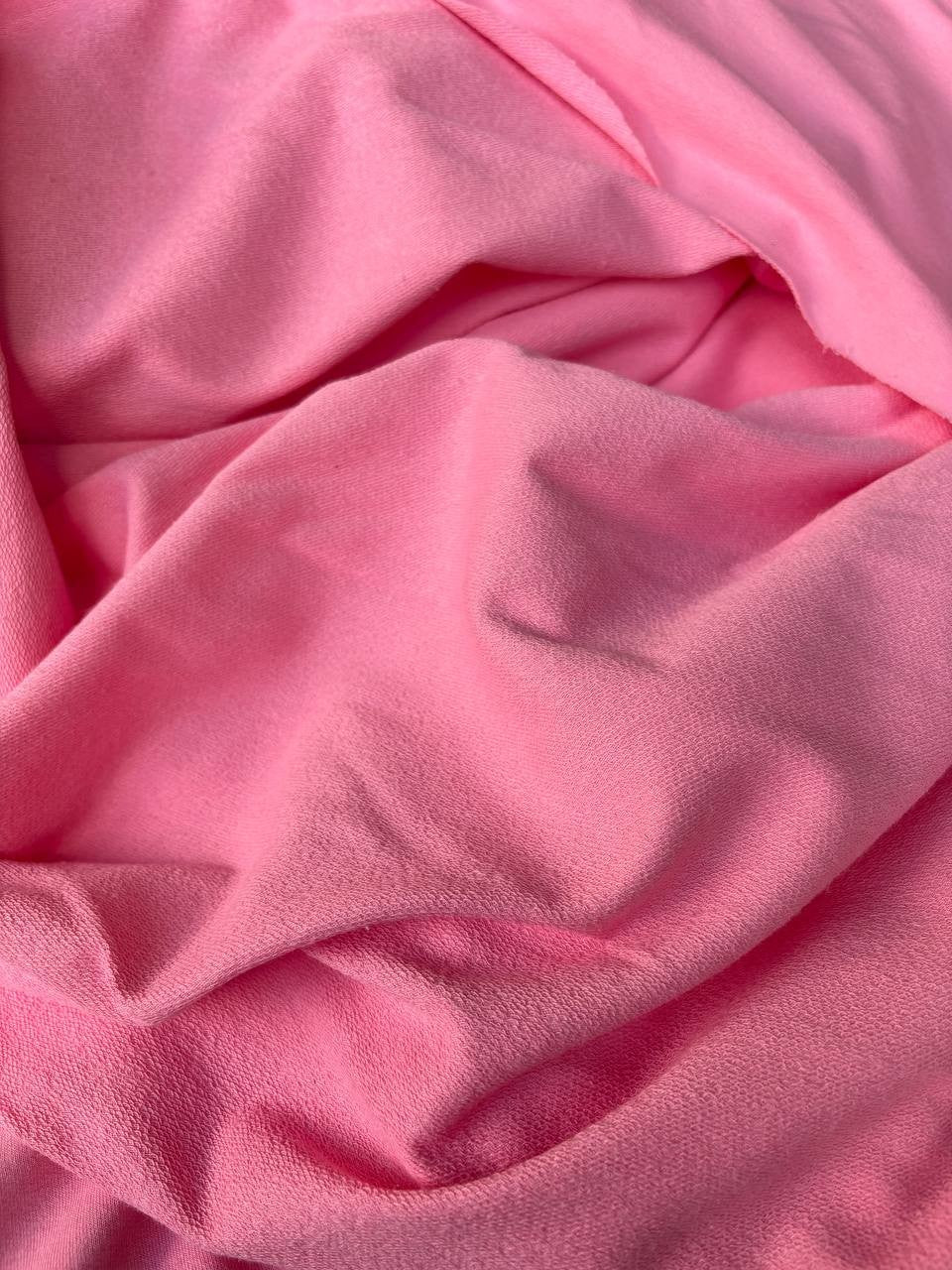 Tessuto Felpa PANTAREI Cotone Garzata Rosa Baby Primaverile