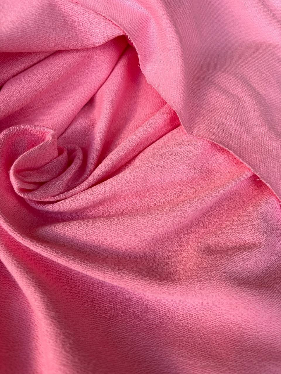 Tessuto Felpa PANTAREI Cotone Garzata Rosa Baby Primaverile