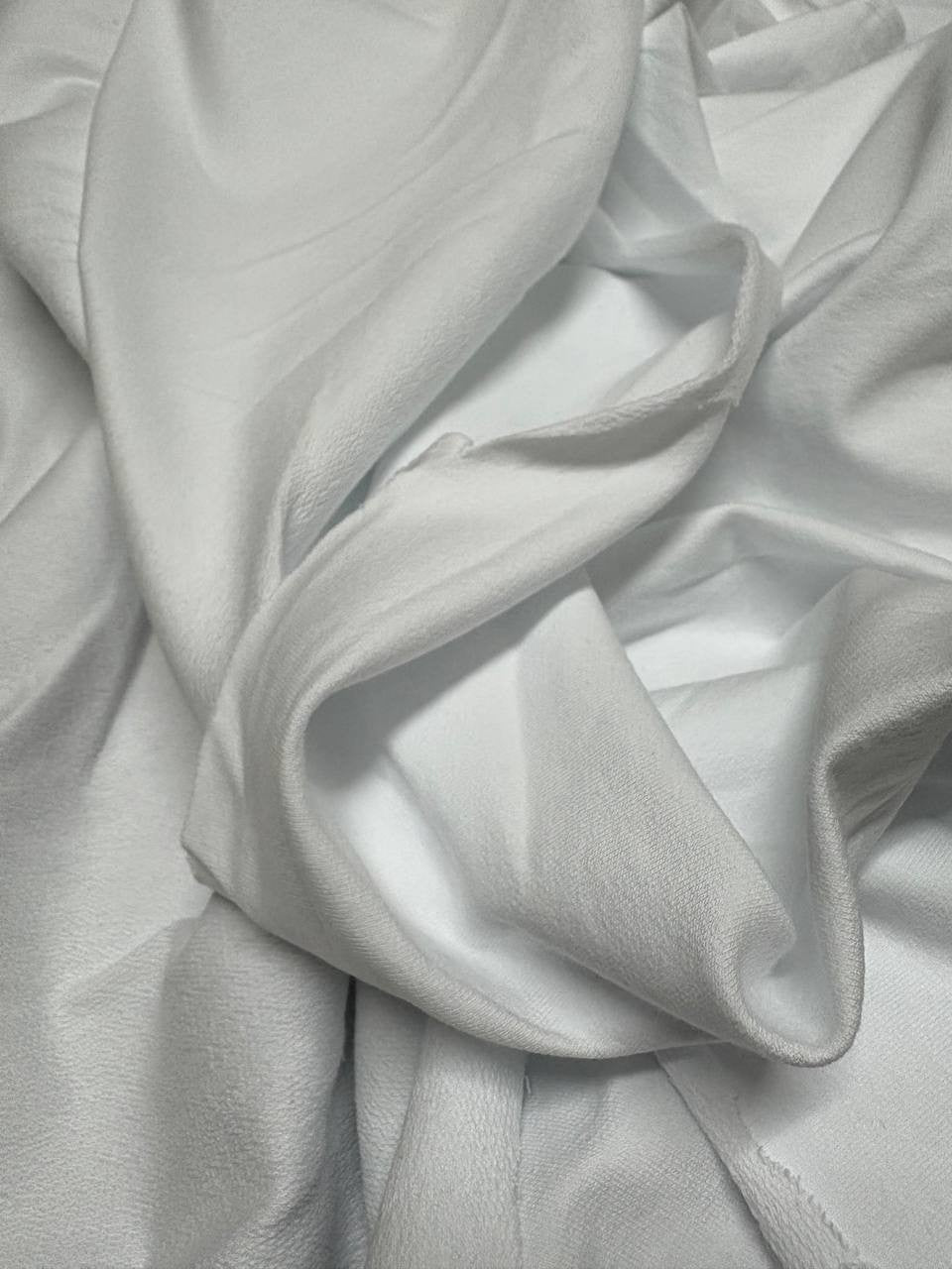 Tessuto Felpa PANTAREI Cotone Garzata Bianco Primaverile
